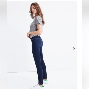 Madewell Tall 10" High-Rise Skinny Jeans in Hayes Wash. Size 26T